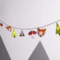 Lights4Fun, Inc. Woodland Battery Operated Led Kids Bedroom Nursery String Lights