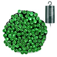 Joomer Green Battery Chrismas Lights, 66Ft 200Led Fairy Lights Battery Operated Timer 8 Modes Waterproof For Outdoor Home Garden Party Holiday Christmas Trees Decoration