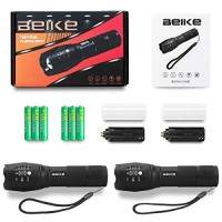 Beike Flashlight 2 Pack, Flash Light High Lumens, Small Flashlights Powerful, Super Bright Led Flashlight, Handheld Flashlights For Home, Camping, Emergency, Power Outages, Travel