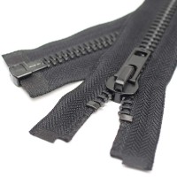 Yahoga 10 36 Inch Black Nickel Separating Jacket Zipper Large Y-Teeth Metal Zipper Heavy Duty Metal Zippers For Jackets Sewing Coats Crafts (36 Nickel)