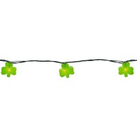 Northlight 10 Green Irish Shamrock St Patrick'S Day String Lights - 7.25Ft Green Wire