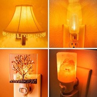 Emotionlite Night Light Bulbs, Amber Led C7 Bulb, 4W 5W 6W 7W Equivalent, E12 Candelabra Base, Salt Lamp And Nightlight Replacement Bulb, 0.5W, Amber Yellowish 2200K, 50Lm, Amber, 4 Pack