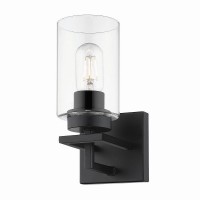 Golden Lighting 6070-Ba1 Blk Tribeca Bath Fixture, Matte Black