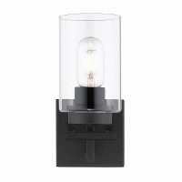 Golden Lighting 6070-Ba1 Blk Tribeca Bath Fixture, Matte Black