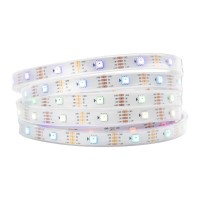 Btf-Lighting Ws2815 (Upgraded Ws2812B) 16.4Ft 150 Pixels Magic Dream Color Individually Addressable Rgb Led Flexible Strip Light 5050 Smd Dual Signal Ip67 Tube Waterproof Dc12V White Pcb