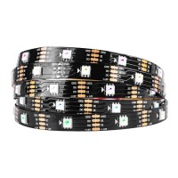 Btf-Lighting Ws2815 (Upgraded Ws2812B) 16.4Ft 150 Pixels Magic Dream Color Individually Addressable Rgb Led Flexible Strip Light 5050 Smd Dual Signal Ip30 Non-Waterproof Dc12V Black Pcb