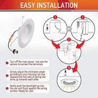 Ostwin (12 Pack) Led Recessed Lighting 5/6 Inch, Baffle Trim, Dimmable Led Ceiling Lights, 15W (120W Replacement) 1100 Lm, 3000K (Warm White) Wet Rated, Round Led Downlight, Retrofit Installation, Etl