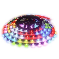 Alitove Ws2811 12V Addressable Rgb Led Strip Light 16.4Ft 150 Leds Dream Color Programmable Digital Led Flexible Pixel Lights Waterproof Ip65 With 3M Vhb Heavy Duty Self-Adhesive Back For Arduino Diy