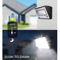 Ledmo 120W Led Wall Pack Light With Dusk-To-Dawn Photocell15840Lm 5000K Daylight Outdoor Security Lighting Commercial And Industrial Led Wall Lights For Garages|Warehouses|Factories|House