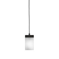 Nouvelle Cord Mini Pendant Shown In Espresso Finish With 4 White Muslin Glass