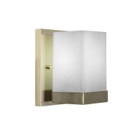 Nouvelle Wall Sconce Shown In New Age Brass Finish With 4 White Muslin Glass