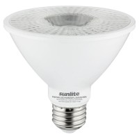 Sunlite Led Par30S Spotlight Bulb, 10 Watt (75 Watt Equivalent), Dimmable, 3000K Warm White, 750 Lumens, Medium (E26) Base, Indoor Use, Energy Star Certified