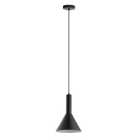 Eglo Lighting 62992A Canalello - One Light Mini Pendant, Black/White Finish With Black/White Shade, Multicolor, 7.28X9.45X9.45