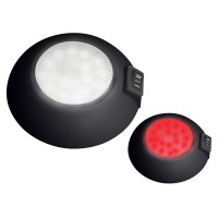 Advanced Led White Or Black Plastic Dome Light White Or Whitered Leds 2 Sizes Super Flux P4 Advance Smd Led Boat Rv Cam