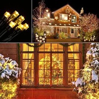 Toodour Solar Christmas Lights, 72Ft 200 Led 8 Modes Solar String Lights, Waterproof Solar Outdoor String Lights For Garden, Patio, Fence, Holiday, Party, Balcony, Christmas Decorations (Warm White)