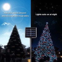 Toodour Solar Christmas Lights, 72Ft 200 Led 8 Modes Solar String Lights, Waterproof Solar Outdoor String Lights For Garden, Patio, Fence, Holiday, Party, Balcony, Christmas Decorations (Warm White)