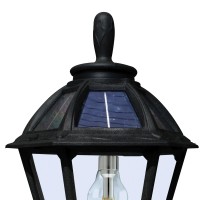 Polaris Bollard Solar Light - Black