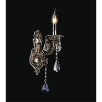 1 Light Wall Sconce With Antique Brass Finish