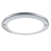 Youtob Led Flush Mount Ceiling Light 15W 100 Watt Equivalent 1200Lm Brushed Silver Round Lighting Fixture For Closets Kitchen