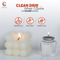 Candle Charisma Disposable Liquid Candles - Oil Tea Lights With Extended 8 Hour Burn Time - Dripless Liquid Candle, Smokeless Clean Burning Fuel, 180 Pcs