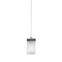 Nouvelle Cord Mini Pendant Shown In Graphite Finish With 4 White Muslin Glass