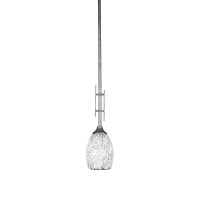 Uptowne 1 Light Mini Pendant Shown In Aged Silver Finish With 5