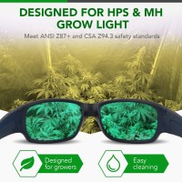 Ipower 2-Pack Indoor Hydroponics Hps & Mh Grow Room Light Glasses Goggles, 2 Pack, Blue