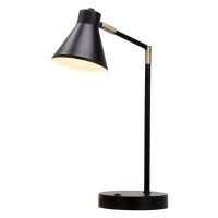 Oabright Led Desk Lamp With Usb Charging Port, 100% Metal Lamp, 270A Flexible Swivel Arms, Soft White Led Reading Light (3000K), Bedside Reading Lamp, Office Lamp, Table Lamp, Etl Listed (Black)