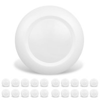 Jullison 20 Packs 6 Inch Led Low Profile Recessed Surface Mount Disk Light Round 15W 900 Lumens 3000K Warm White Cri80