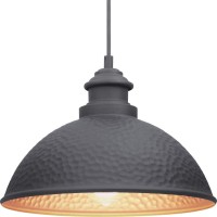 Progress Lighting Englewood Collection 1-Light Farmhouse Outdoor Hanging Lantern Light Textured Black