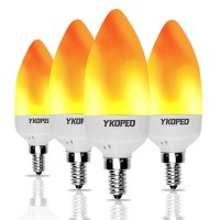 Specifications Power3Watt Size16inchdiameter46inchlength color1400K1600Krealistic yellow flame color VoltageAc85265V Base E12 candelabra base Features compared to the normal lights YKOPEOAs led chandelier light that looks like vivid gas flame It has 2 wor