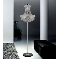 8 Light Floor Lamp With Chrome Finish