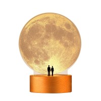 Mamre Moon Night Light Anniversary Wedding Valentines Day Housewarming Gift Ideas Home Dcor, Under The Supermoon Of Love