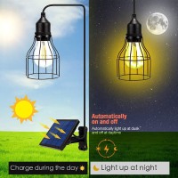 Solar Light Bulb Outdoor Pendant Lights Lantern Solar Powered Dusk To Dawn Extension Cable 98Ft Waterproof For Gazebo Playhou