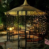 Toodour Solar String Lights Outdoor 50 Led 29.5Ft Solar Patio Lights With 8 Modes, Waterproof Crystal Ball String Lights For Patio, Lawn, Gazebo, Party, Wedding, Garden Decorations (Warm White)