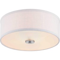 Progress Lighting P350130-009 Inspire Close-To-Ceiling, Nickel, 5.50X13.00X13.00