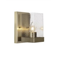 Nouvelle Wall Sconce Shown In New Age Brass Finish With 4 Clear Bubble Glass