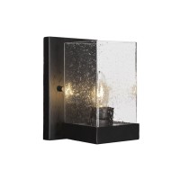 Nouvelle Wall Sconce Shown In Espresso Finish With 4 Clear Bubble Glass