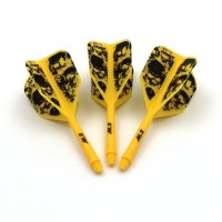 Cuesoul Integrated Dart Shaft And Flights Ldart Shaft 33Mmyellow Skull Dart Flights