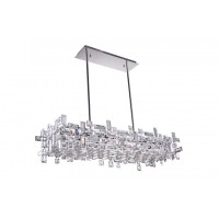 12 Light Island Chandelier With Chrome Finish