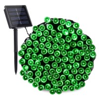 Toodour Solar Halloween Lights 72Ft 200 Led 8 Modes Green Halloween String Lights Waterproof Solar Lights String For Garden P