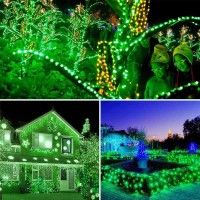 Toodour Solar Halloween Lights 72Ft 200 Led 8 Modes Green Halloween String Lights Waterproof Solar Lights String For Garden P