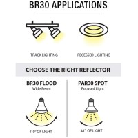 Feit Electric Br30Dm/850/10Kled/6 Led Bulb, Flood/Spotlight, Br30 Lamp, 50 W Equivalent, E26 Lamp Base, Dimmable