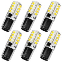 Luxrite Ba15D Led Bulb, 3W 120V, 40W Equivalent, Double Contact Bayonet Light Bulb, 2700K Warm White, 200 Lumens - Sewing Machine, Ceiling Fan, Desk Lamp, Pendant Lighting (6-Pack)