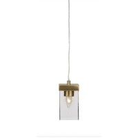 Nouvelle Cord Mini Pendant Shown In New Age Brass Finish With 4 Clear Bubble Glass