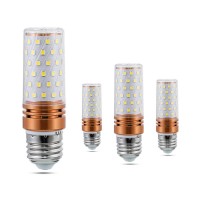 16W E27 Led Corn Light Bulbs (4 Pack)- 80 Leds 2835 Smd 1300Lm Daylight White 6000K Decorative Bulb 130 Watt Equivalent For Home Lighting, Non-Dimmable, Ac 120V