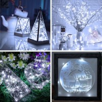 Olafus 16 Pack Fairy Lights Battery Operated Ip68 Waterproof Mini String Light 7Ft Small Led Bottle Light For Wedding Vase Cen