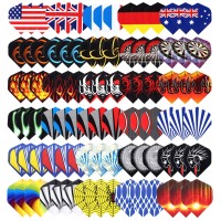 Niubixx Standard Dart Flights 30 Sets 90 Pcs Durable Pet And Laser Replacement Feather Tail Wing - Perfect Accessories Equipment Supplies For Dart Games