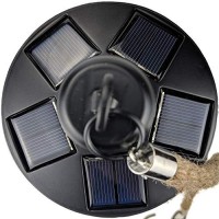 Yard Island Solar Led Edison Bulb Large Hanging Outdoor Porch Garden Decorative Cage Lantern Light