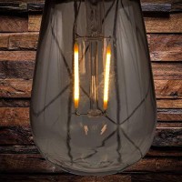 Yard Island Solar Led Edison Bulb Large Hanging Outdoor Porch Garden Decorative Cage Lantern Light